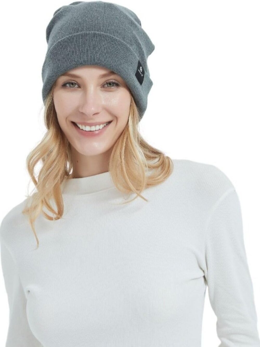Cozy Grey Winter Beanie | EMF Protection, RF Blocking, 5G Shielding Cap